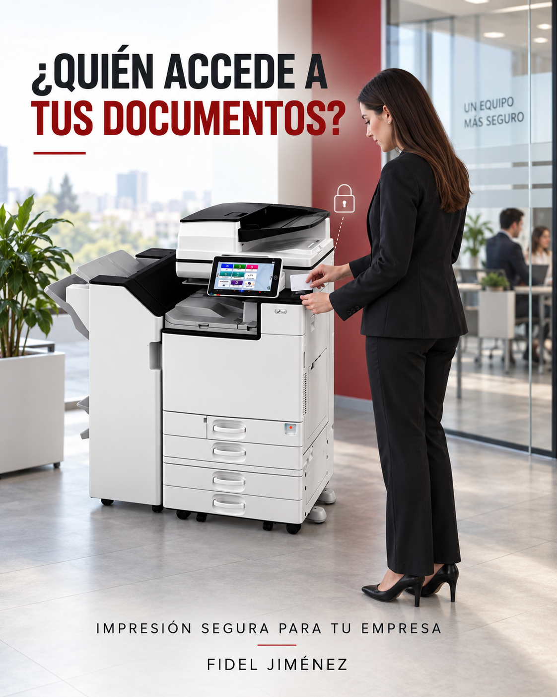 Impresión segura para empresas: acceso autenticado a una impresora profesional